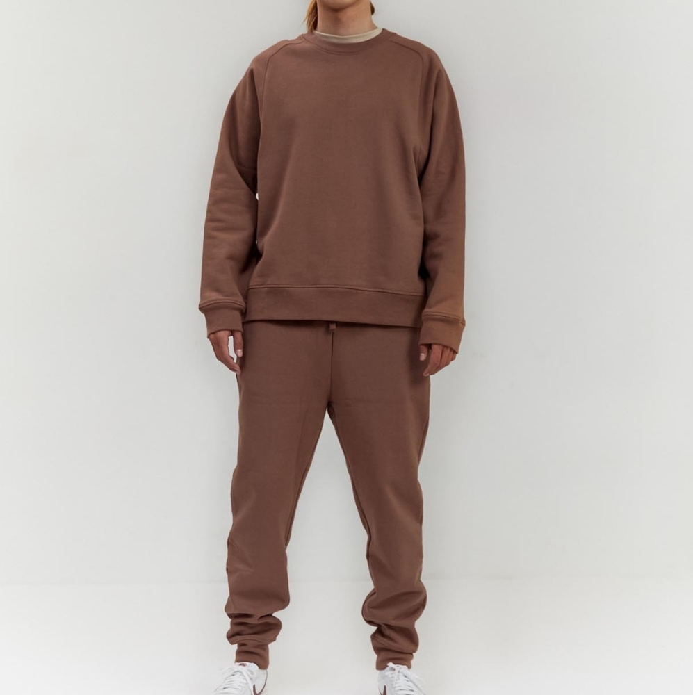 Girlfriend Collective Everyone Mid-Rise Joggers Coffee Size 3 (Small)